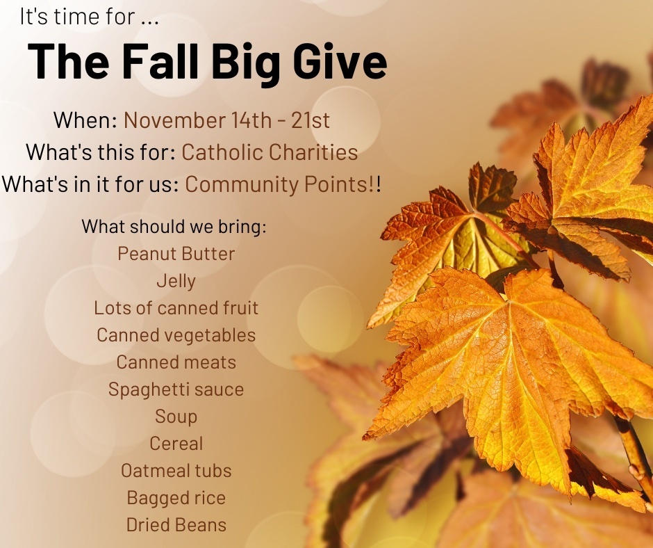 fall big give